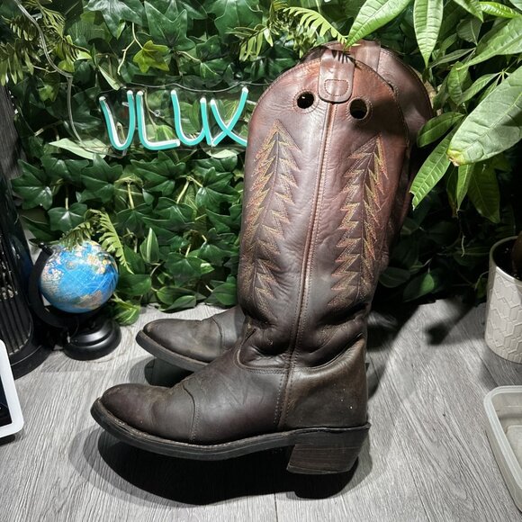 Men’s DOUBLE H 10 D  Brown 16” Tall Buckaroo Cowboy Boots 2148 main image 6